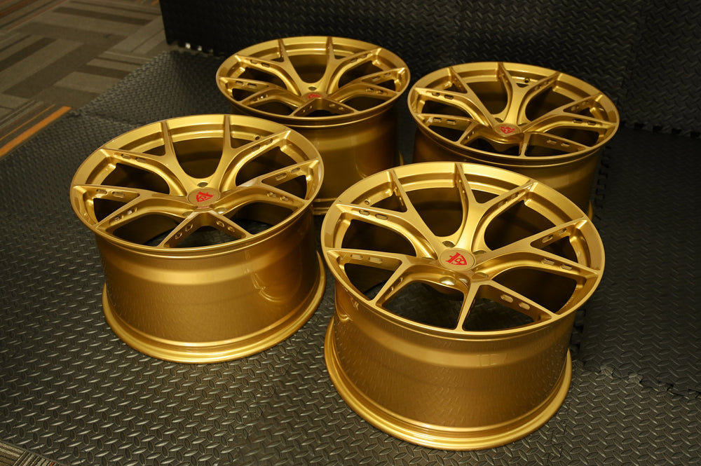 2020 Ford Shelby GT500 on RVRN RV-MB373 forged wheels in Champagne Bold (photo 04)