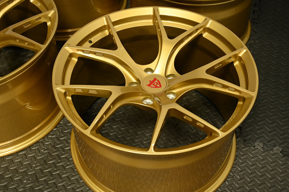 2020 Ford Shelby GT500 on RVRN RV-MB373 forged wheels in Champagne Bold (photo 05)