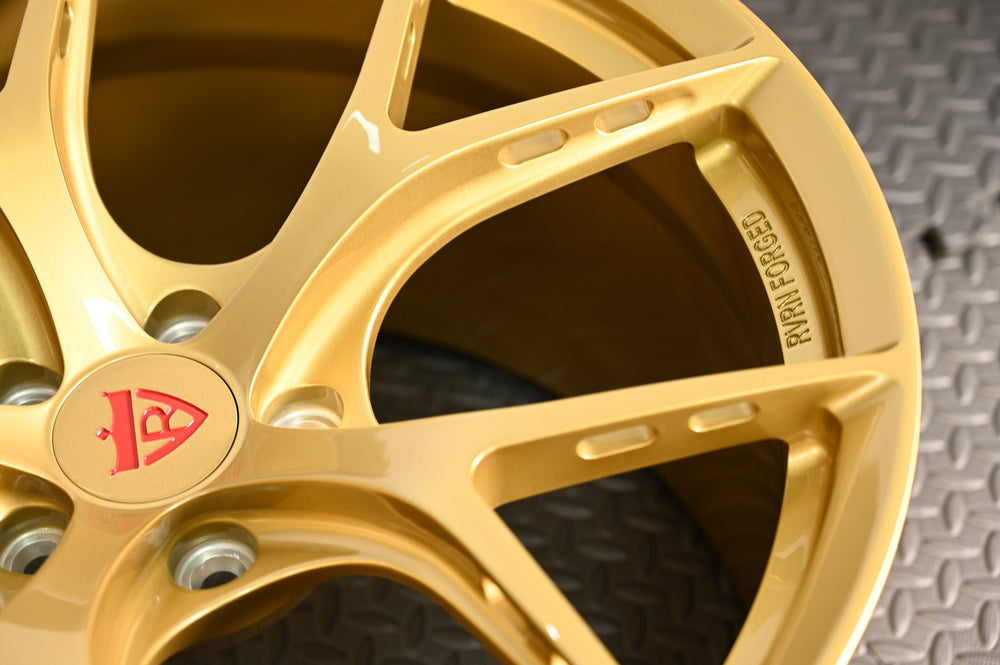 2020 Ford Shelby GT500 on RVRN RV-MB373 forged wheels in Champagne Bold (photo 06)