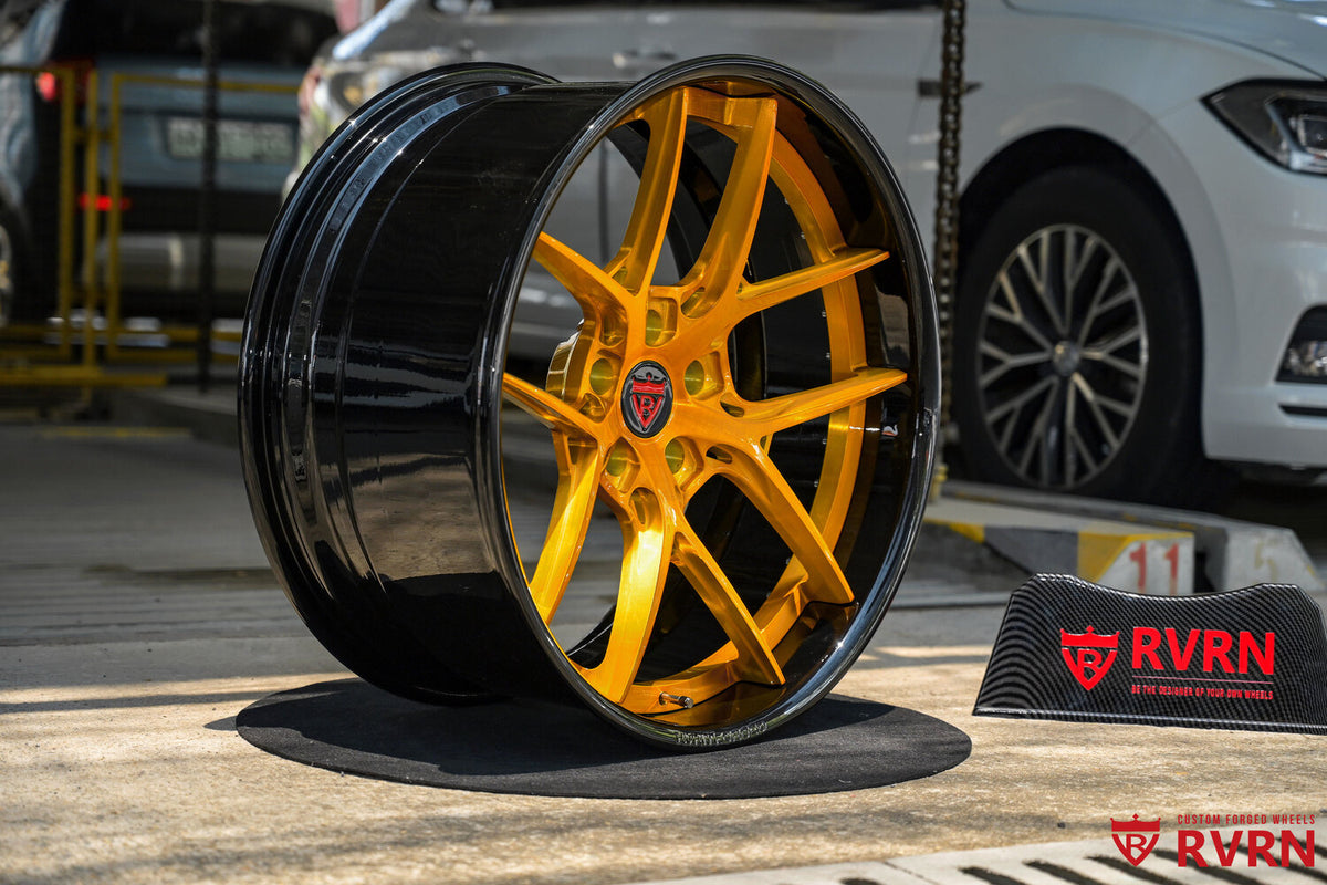 2021 Dodge Durango Hellcat Widebody Brushed Dark Gold & Black Wheels: RV-DR08D