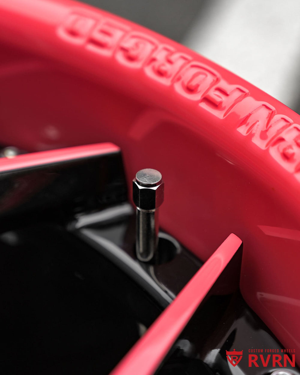Off road inspired Jeep Wrangler pink wheel setup with forged multi piece construction and custom deep concave appearance