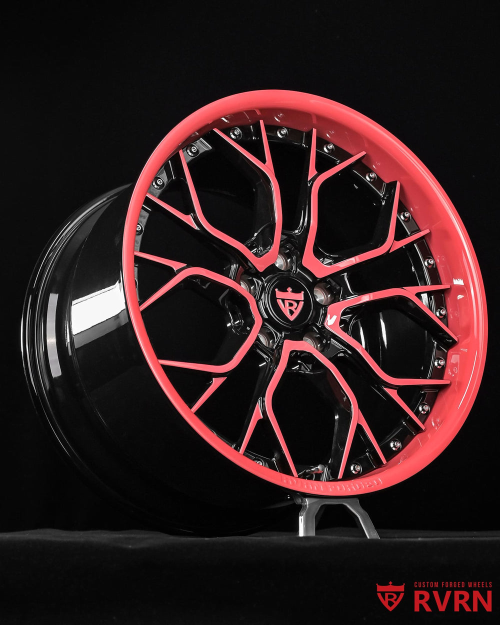 RVRN Wheels RV-DR16 custom forged wheel build for Jeep Wrangler Unlimited 80 Anniversary edition with personalized color combination