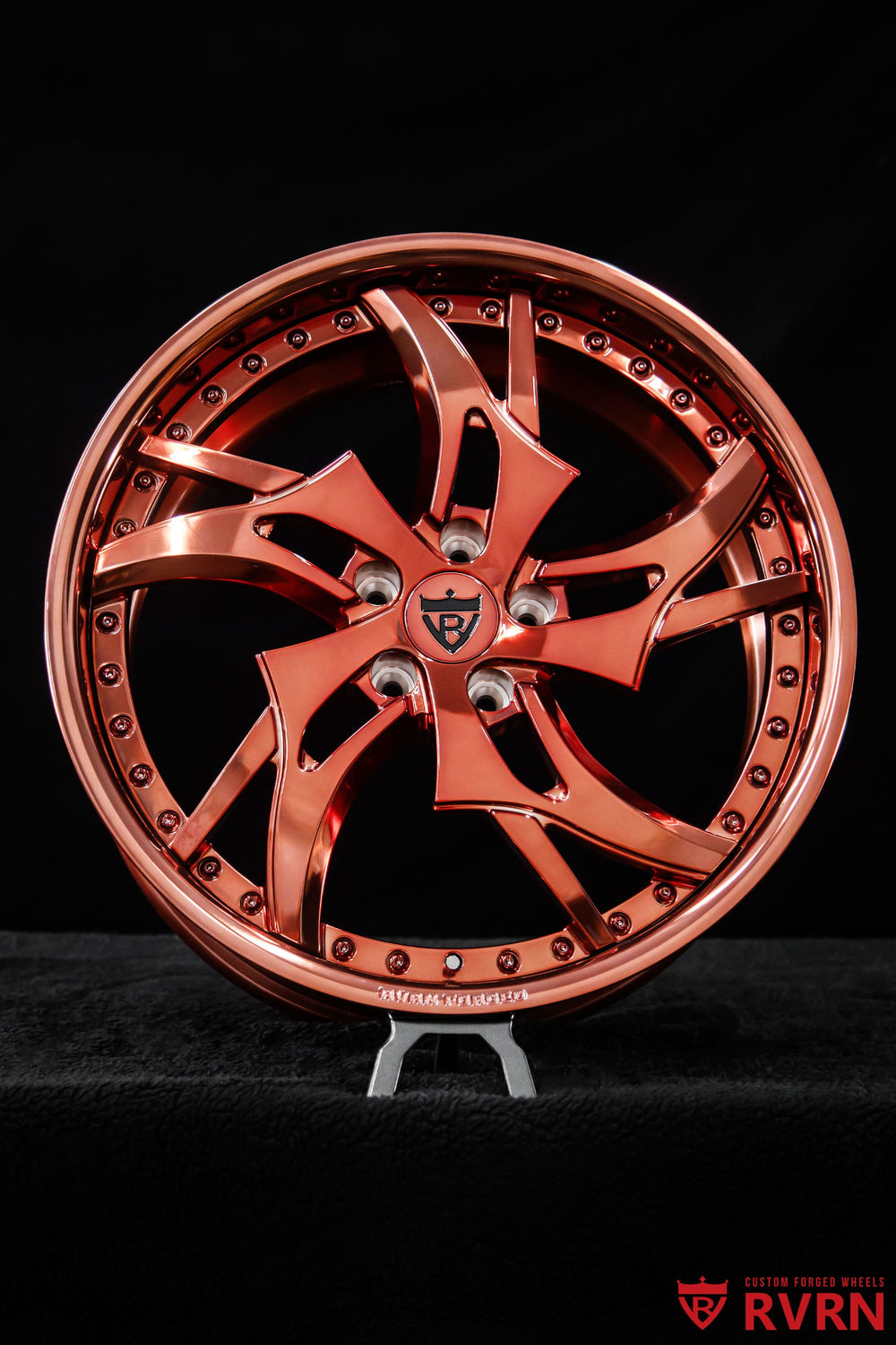 2021 Kia Telluride on RVRN RV-DC39 two-piece forged wheels in polished rose gold, 20x8.5 +35MM front and rear