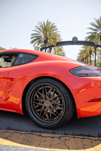 Custom Porsche Cayman wheels RV-T081 pair of two-piece forged wheels