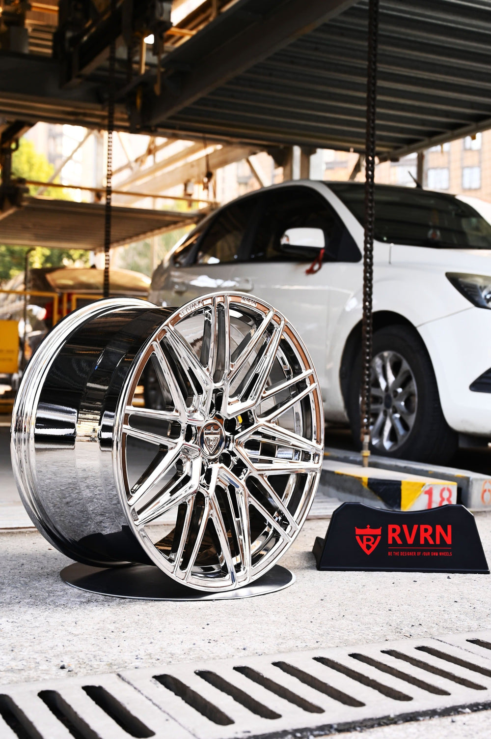 2021 Corvette C8 on RVRN RV-MS808 forged wheels in Chrome (photo 03)