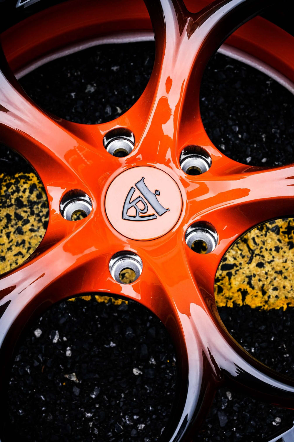 2021 Corvette C8 Z51 on RVRN RV-DS016 forged wheels in Sebring Orange Fade To Black (photo 06)