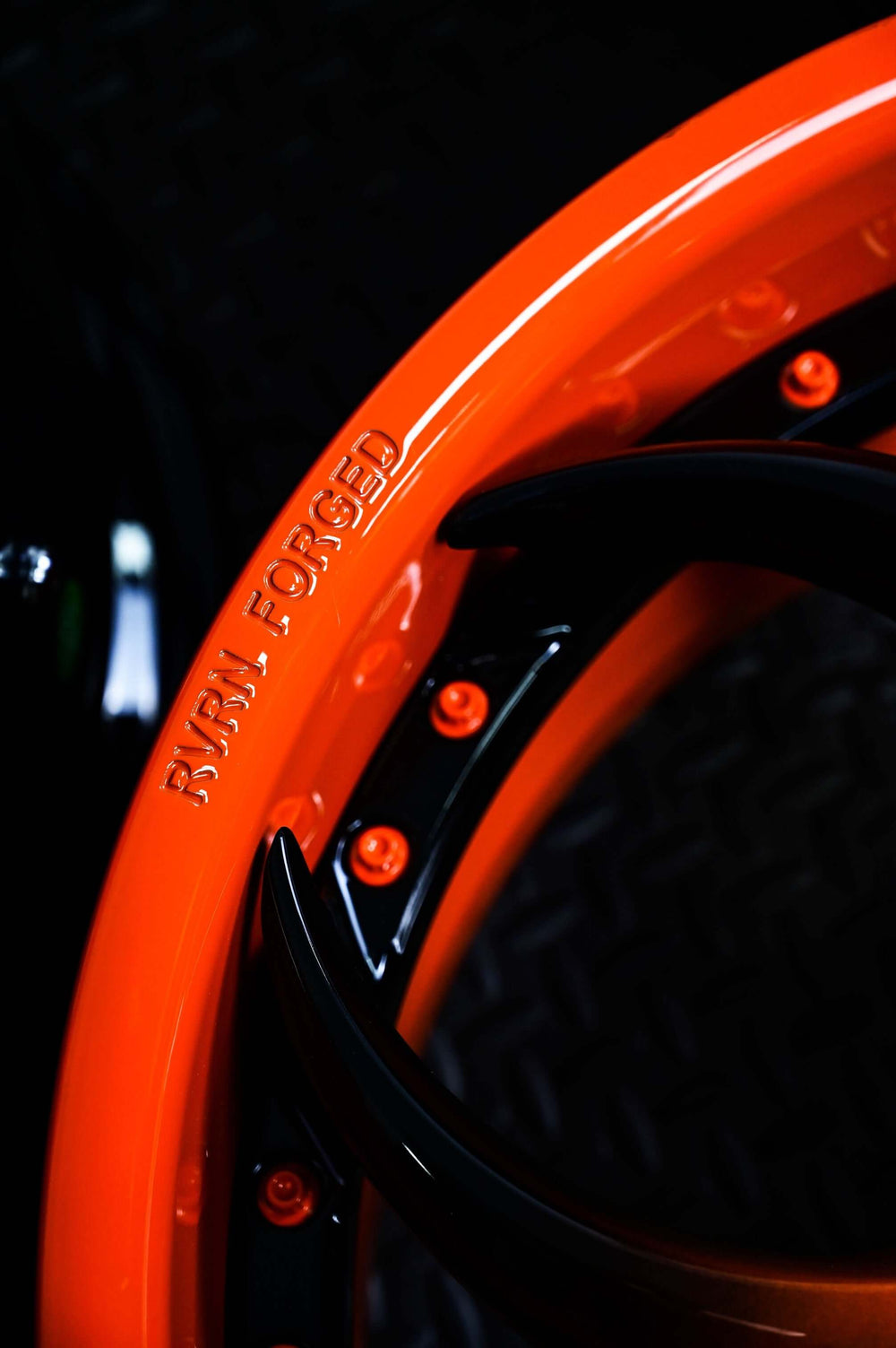 2021 Corvette C8 Z51 on RVRN RV-DS016 forged wheels in Sebring Orange Fade To Black (photo 08)