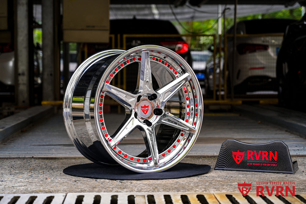 2022 C8 wheels RV-DC19 rear deep dish fitment 20x11 chrome forged wheels custom setup