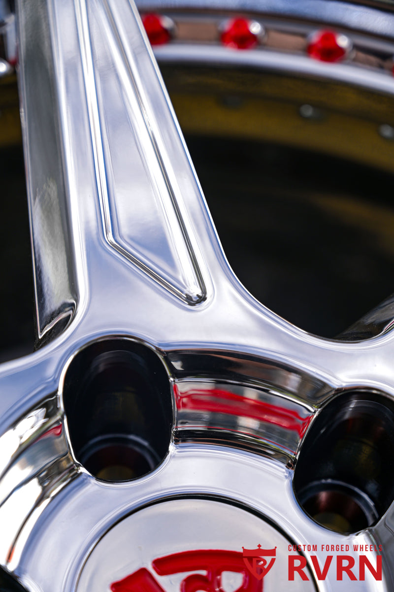 Corvette C8 custom wheels deep lip design chrome finish 19x8.5 20x11 setup