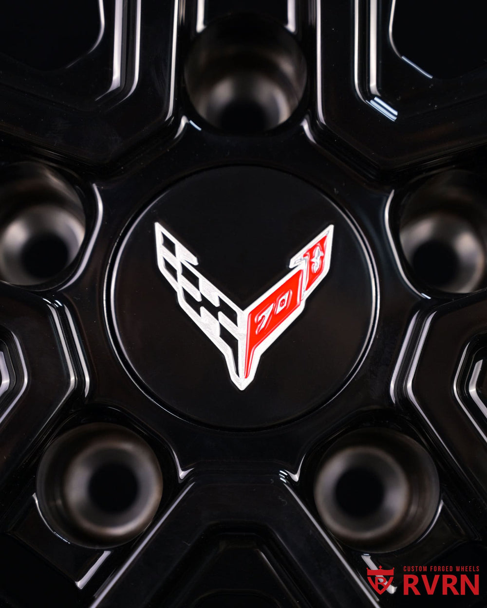 Corvette C8 custom wheels RV-T081 multiple angles 20x9 21x12 forged wheels design your own wheels