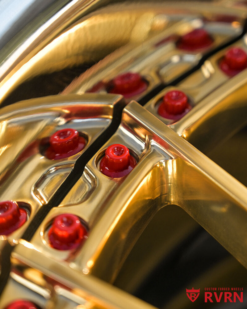 Dodge Charger Wheels RV-DN01 Custom Deep Dish Gold Chrome – RVRN WHEELS