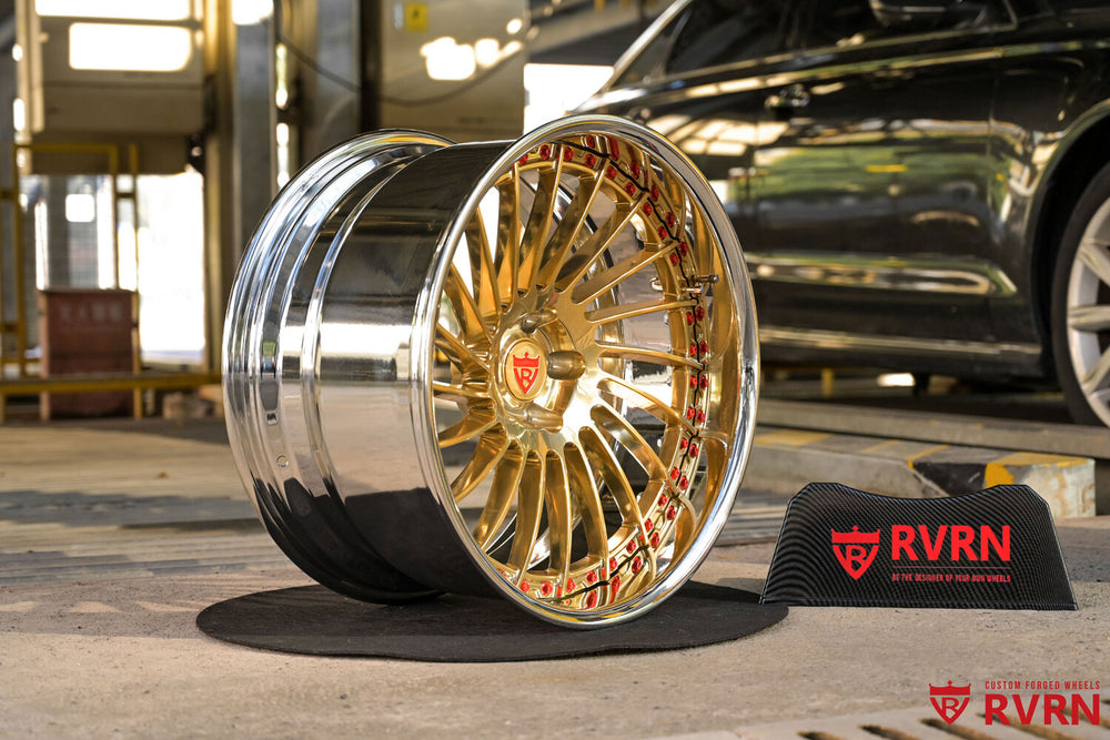 Deep dish rims for Dodge Charger RV-DN01 polished gold