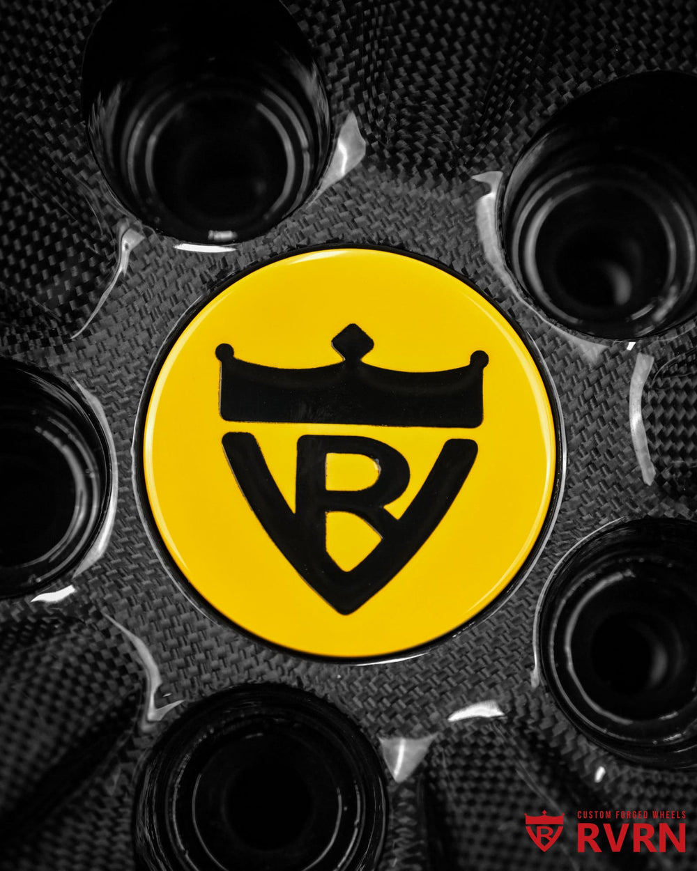 Gloss black Ferrari wheels with carbon fiber wrapped lip rear barrel detail 20x11.5 concave stance