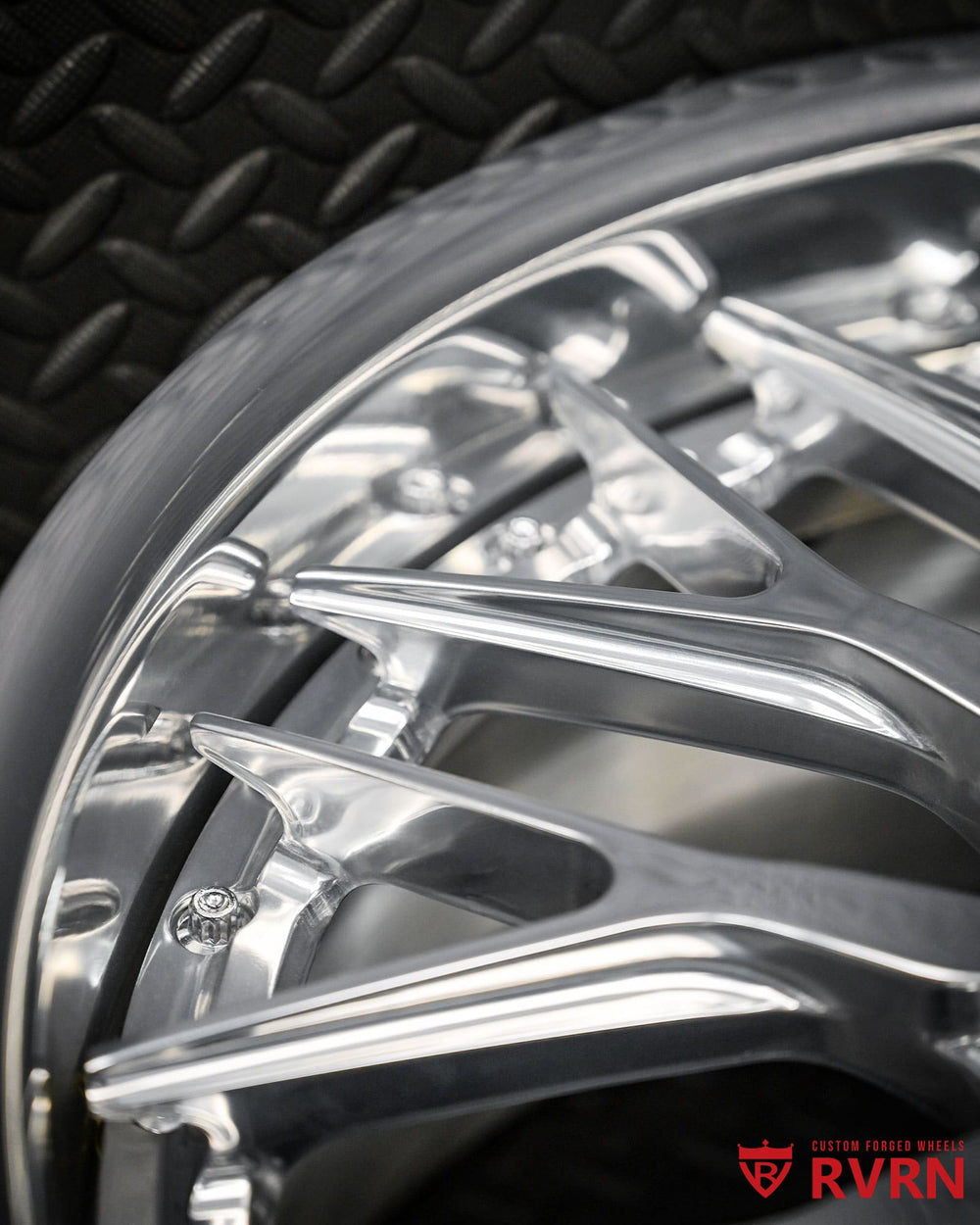 RV-DG122 multi spoke design Lexus ES300h 19 inch polished aluminum custom build