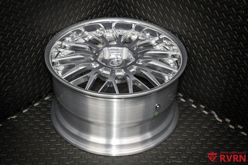 RV-DG122 polished 2-piece forged wheels for Lexus ES300h precision fit 5x114.3 application