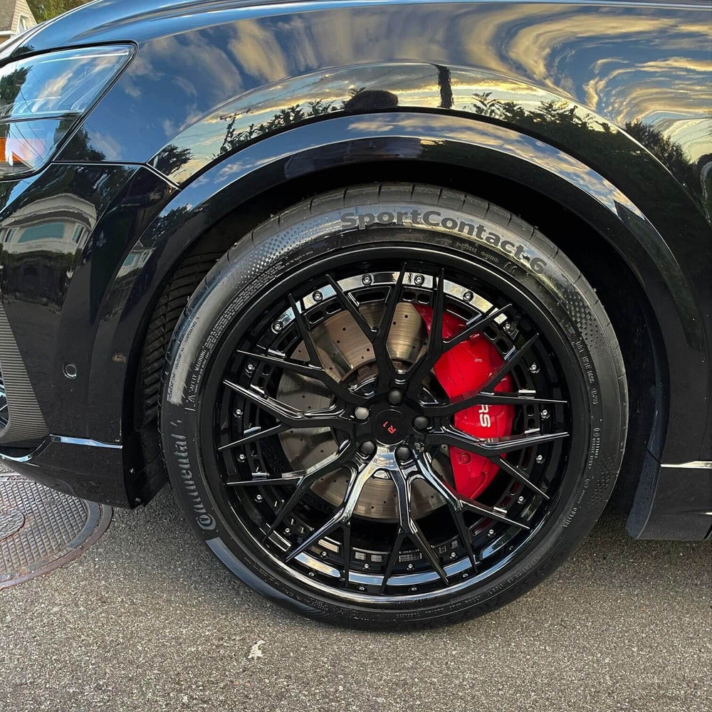 2022 Audi RS Q8 on RVRN RV-RS01 forged wheels in Gloss Black (photo 02)