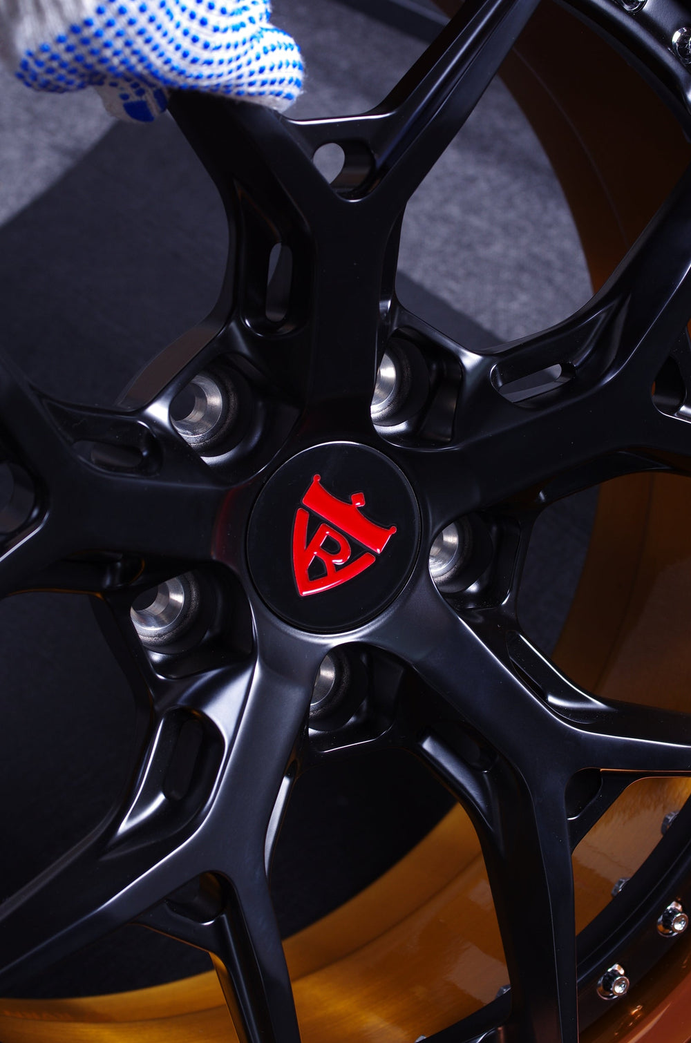 2022 Chevrolet Camaro on RVRN RV-DR08 forged wheels in Flat Black Spoke with Polished Bronze Barrel (photo 08)