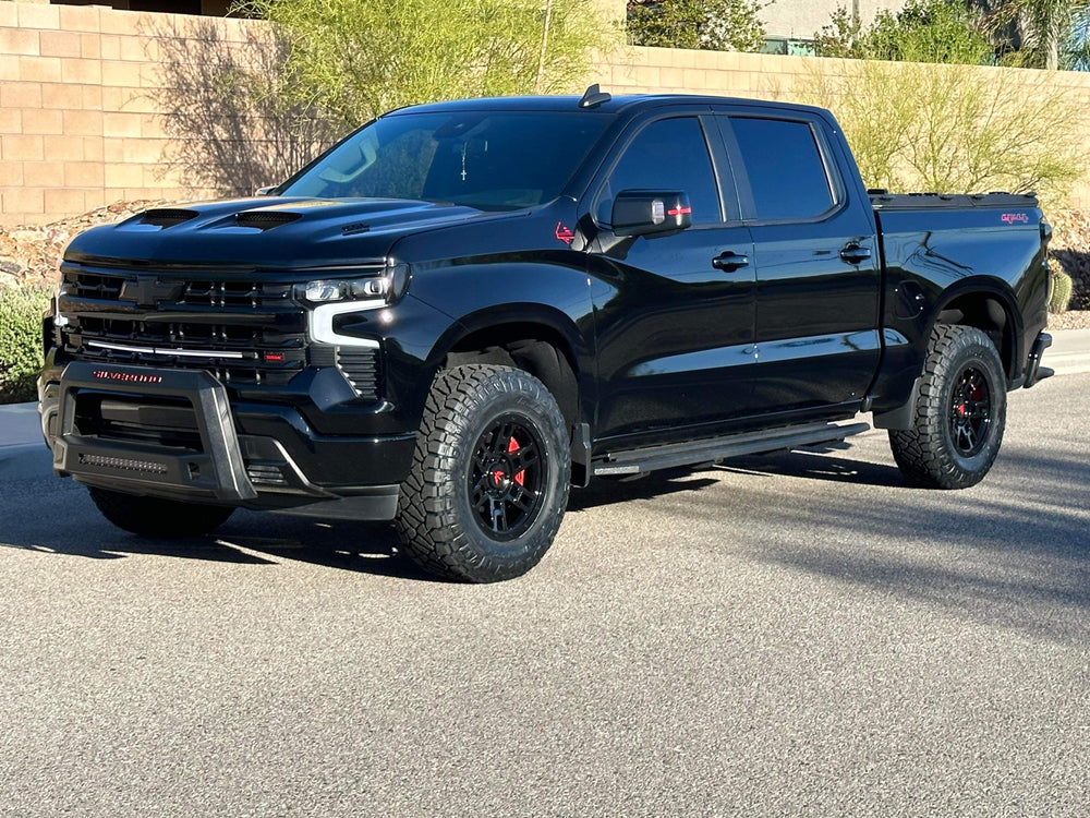 2022 Chevrolet Silverado RST on RVRN RV-MR15 forged wheels in Gloss Black with Custom Engravings (photo 10)