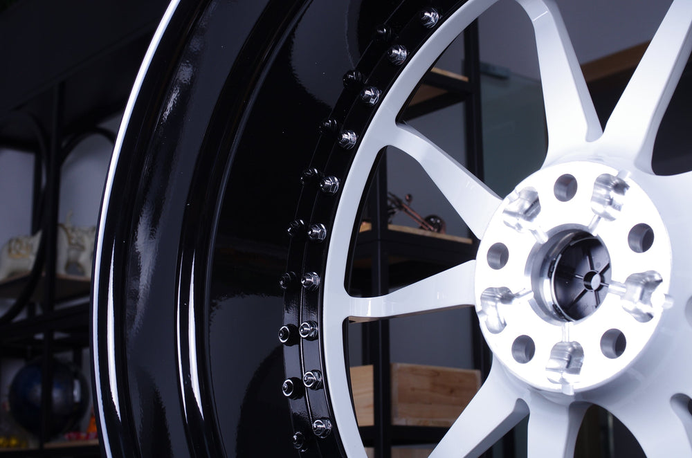2022 Toyota Highlander on RVRN RV-DB082 custom forged wheels in white black - 07