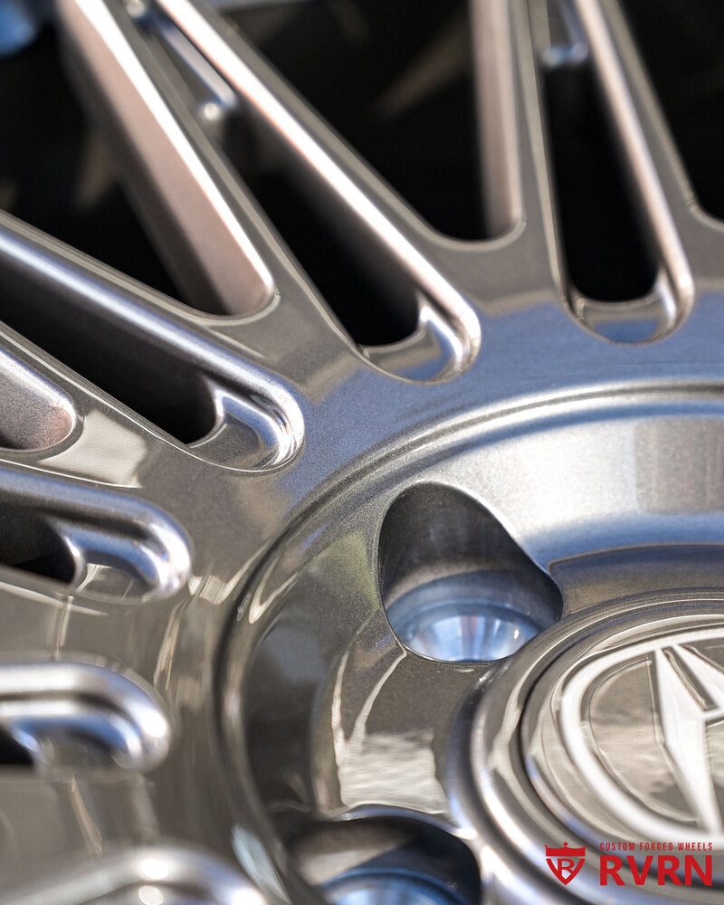 Custom RVRN logo center cap for Acura MDX forged wheels