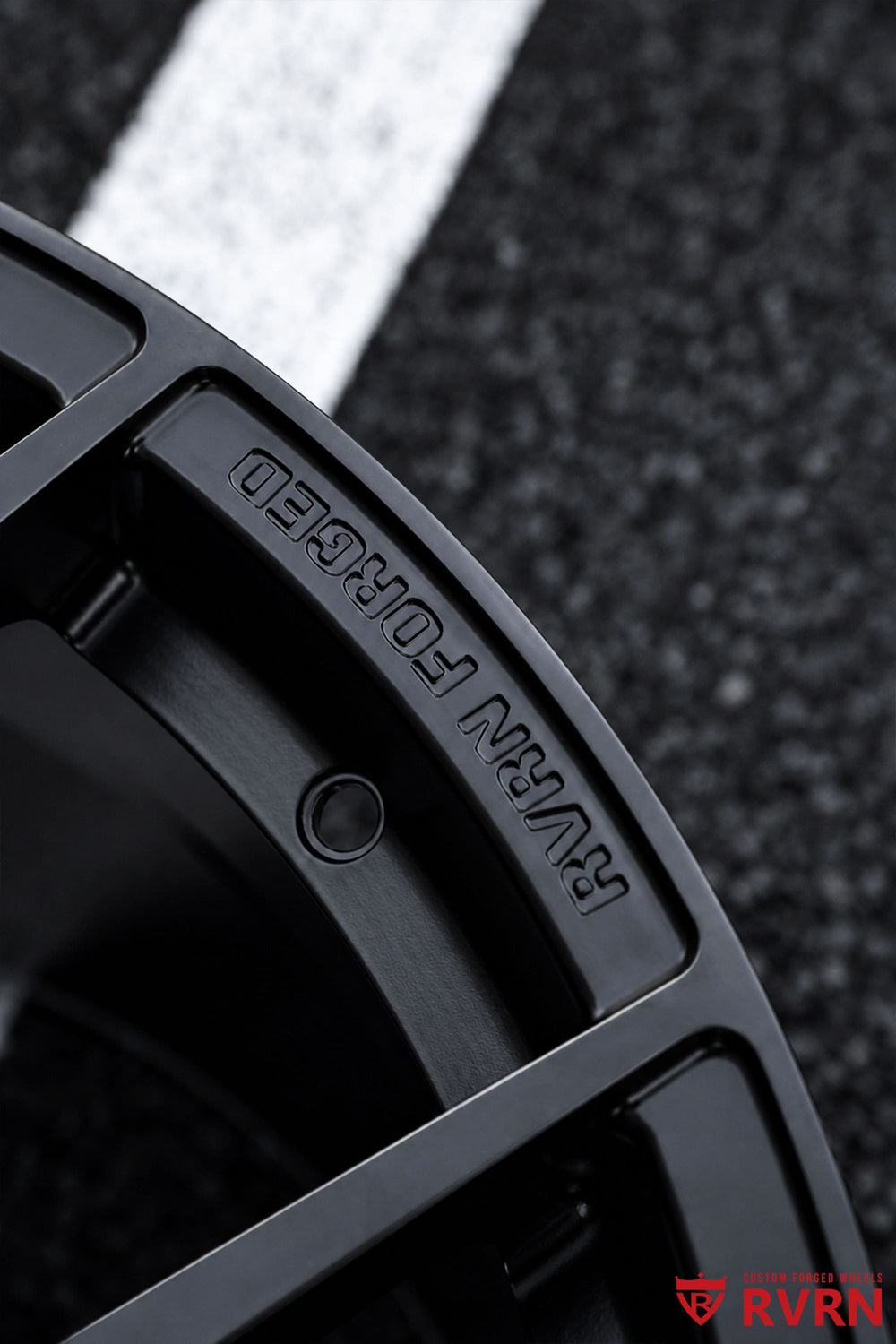 Corvette C8 Z51 style concave forged wheels with RV-MC24 Y spoke design, matte black finish and custom sizing