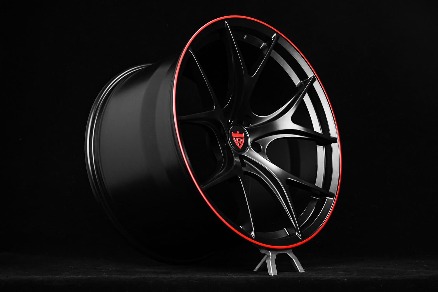 Custom Forged Red & Black C8 Z06 Concave Wheels – RVRN WHEELS