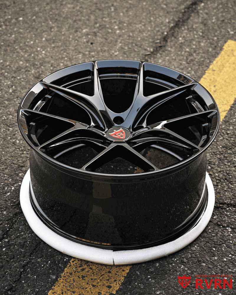 2023 Dodge Challenger Hellcat Custom Concave Black Forged Wheels: RV-MR05