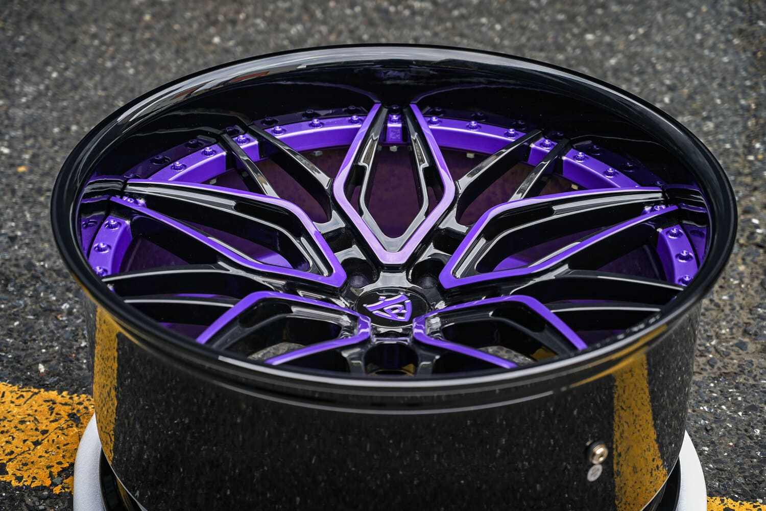 Custom Rims Purple Dodge Charger Purple Wheels | Custom RV-T081 Deep Dish Rims – RVRN WHEELS