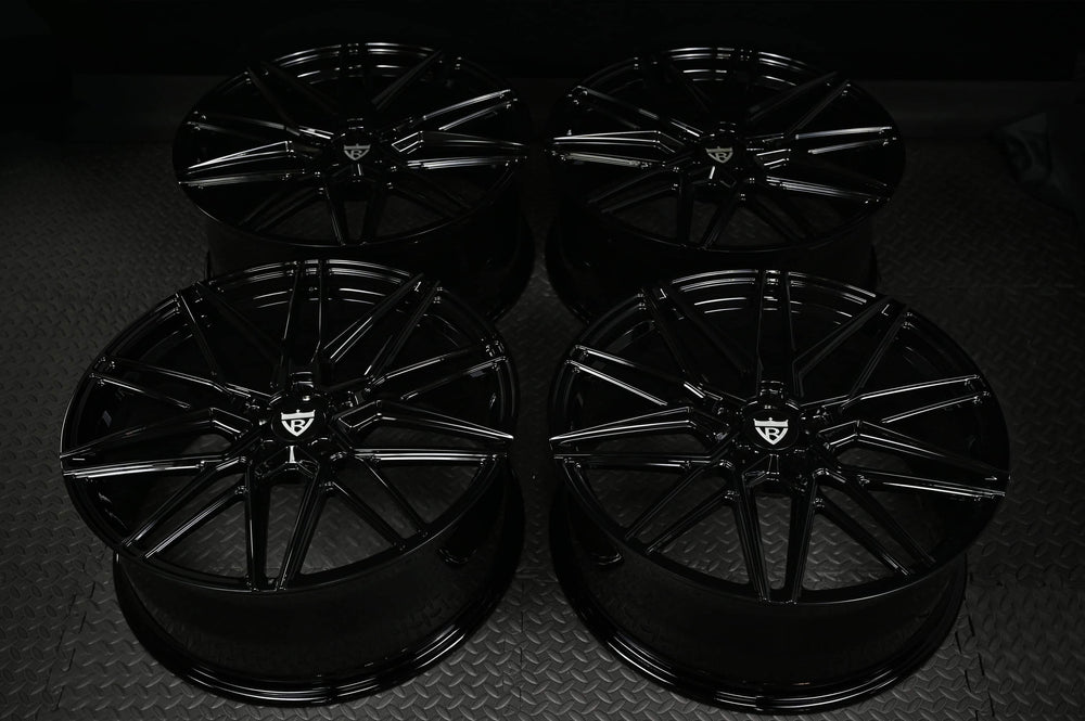 2023 Audi Q4 e-tron Sportback on RVRN RV-MC01 forged wheels in Glossy Black (photo 07)