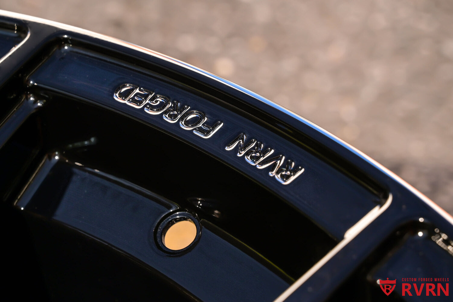 Corvette C8 custom forged rims front view RV-MC24 20x10 size