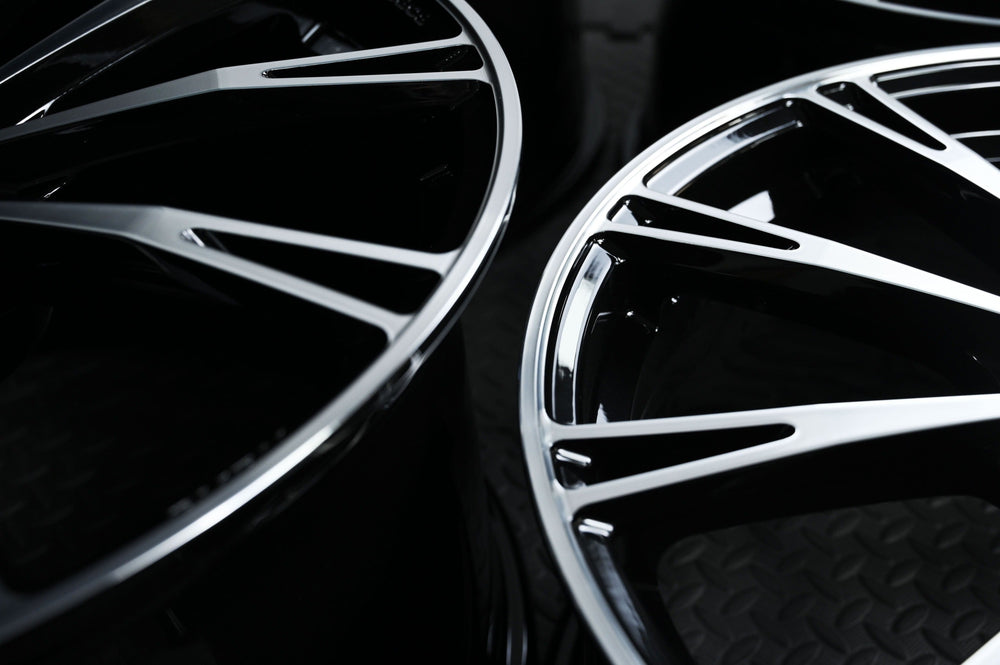 2023 Corvette Stingray Z51 on RVRN RV-MA61 forged wheels in Polished+Gloss Black Spoke and Gloss Black Barrel (photo 05)