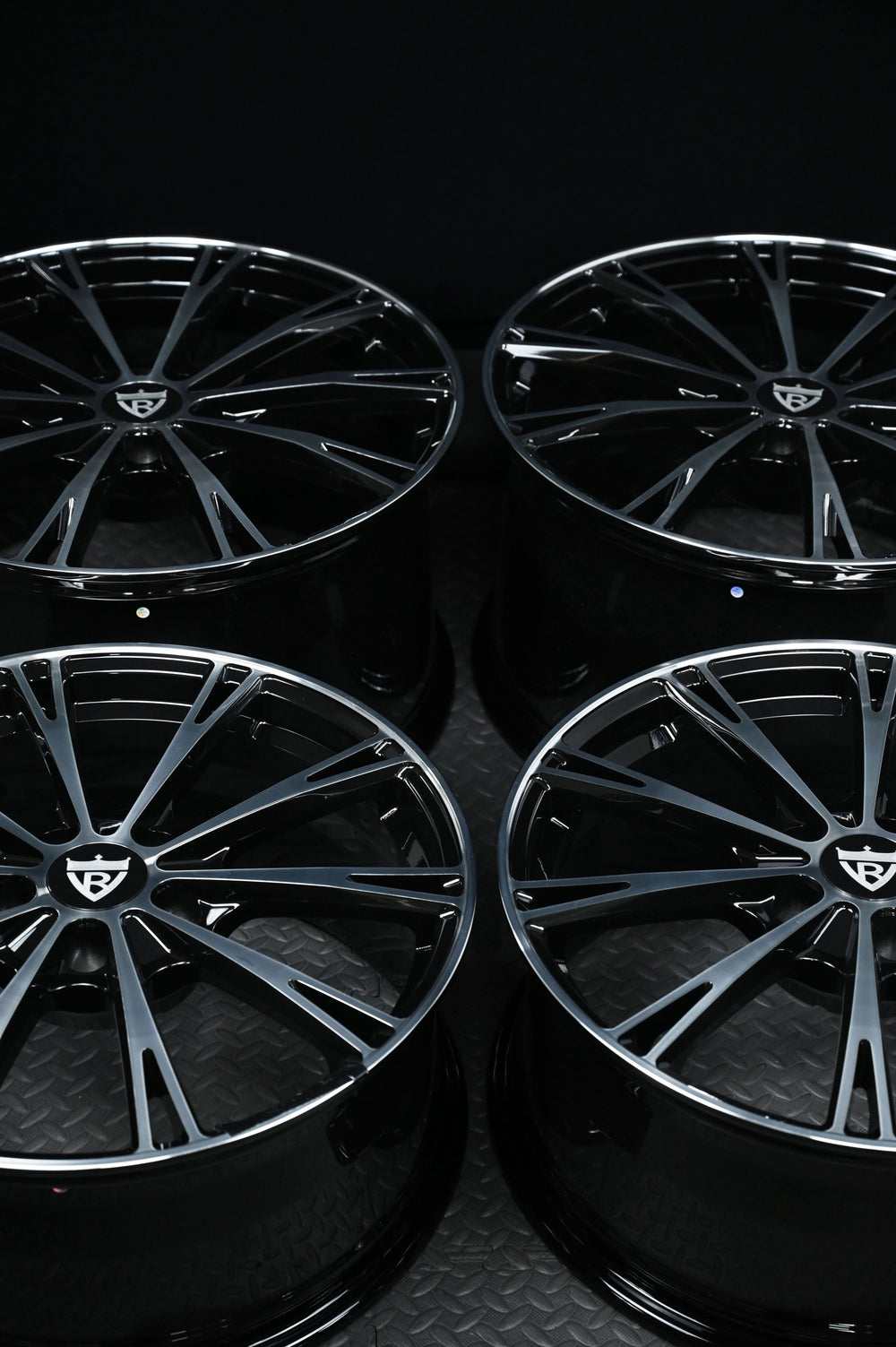 2023 Corvette Stingray Z51 on RVRN RV-MA61 forged wheels in Polished+Gloss Black Spoke and Gloss Black Barrel (photo 07)