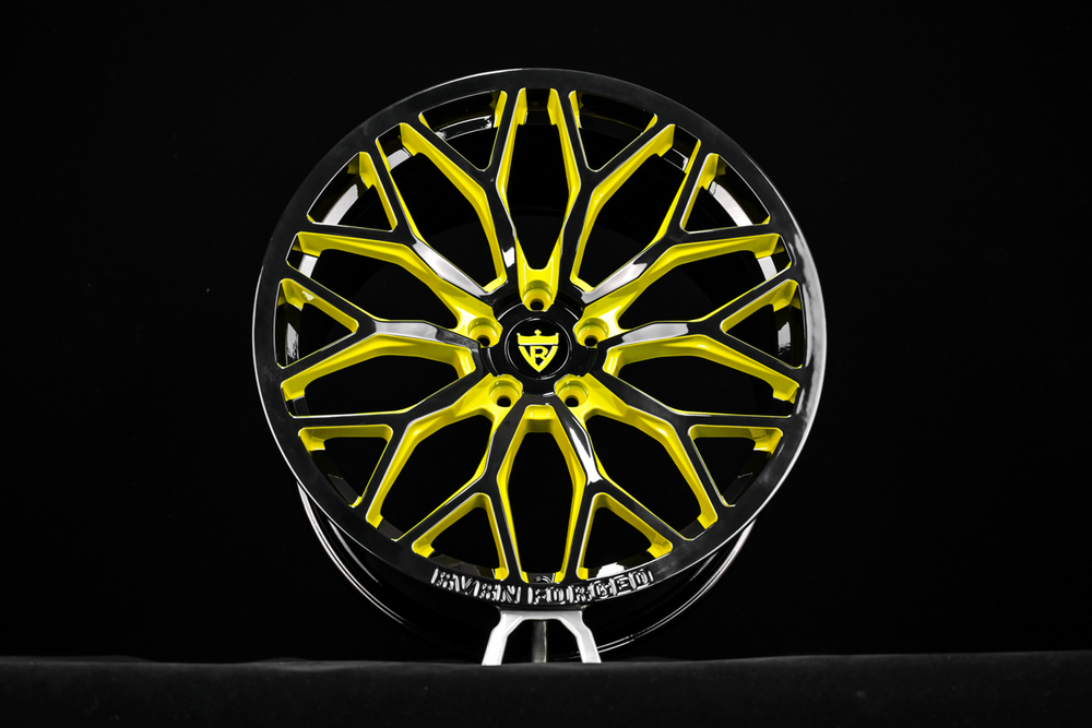 Corvette Stingray custom forged wheels RV-MG122 front angle deep concave design