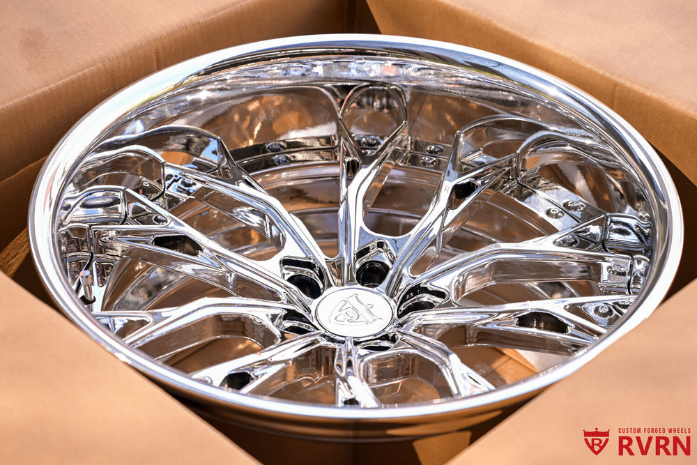Perfect fitment of RV-DC04 forged chrome wheels on 2023 Hellcat Widebody