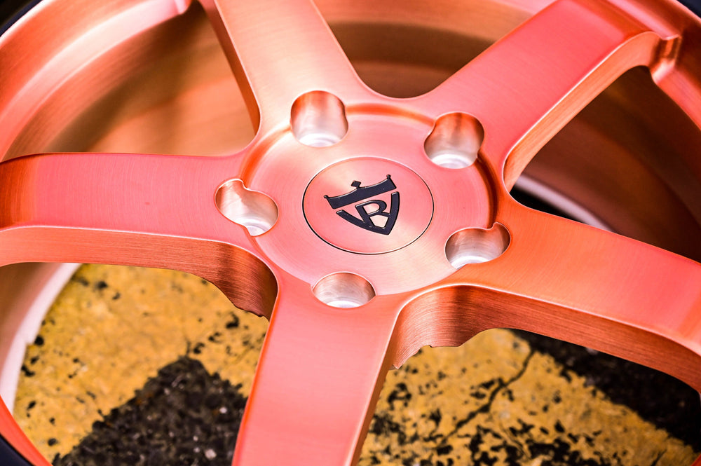 2023 Jeep Wrangler on RVRN RV-MJ01 forged wheels in Brushed Rose Gold with Matte Black Lip (photo 04)