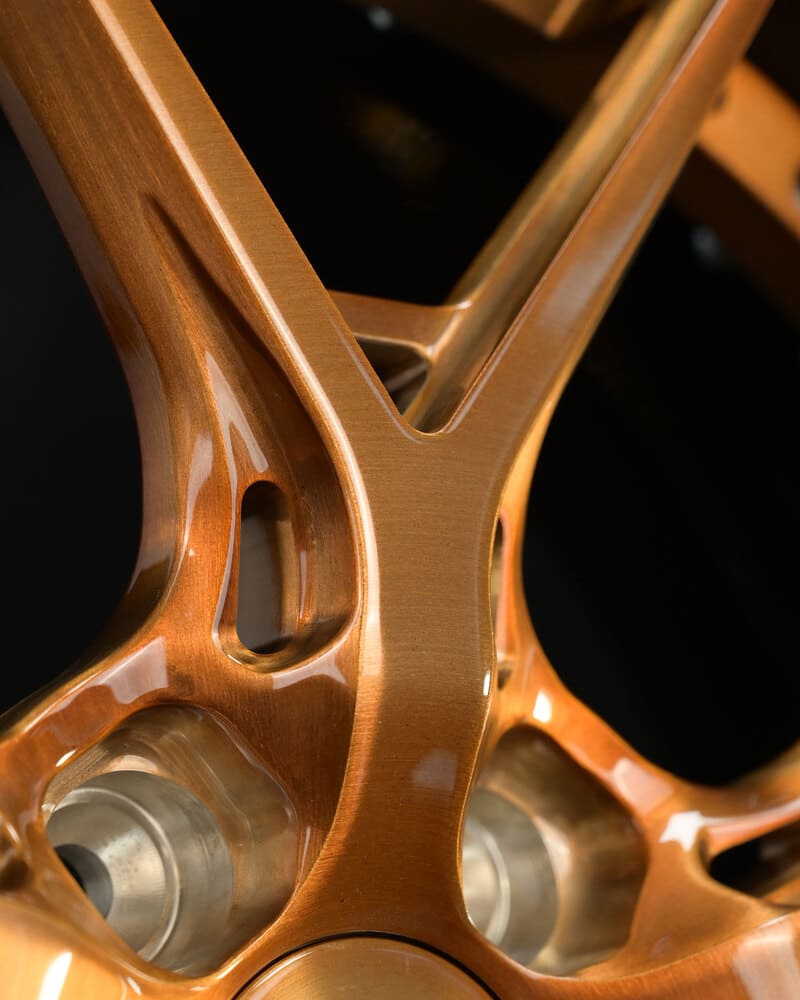 Two-piece forged wheel detail on 2024 Audi S5 – RV-DR08