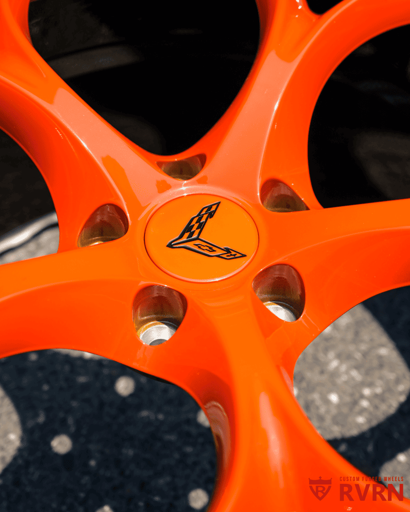 Amplify Orange C8 Z51 | Custom Forged Wheels by RVRN – RVRN WHEELS