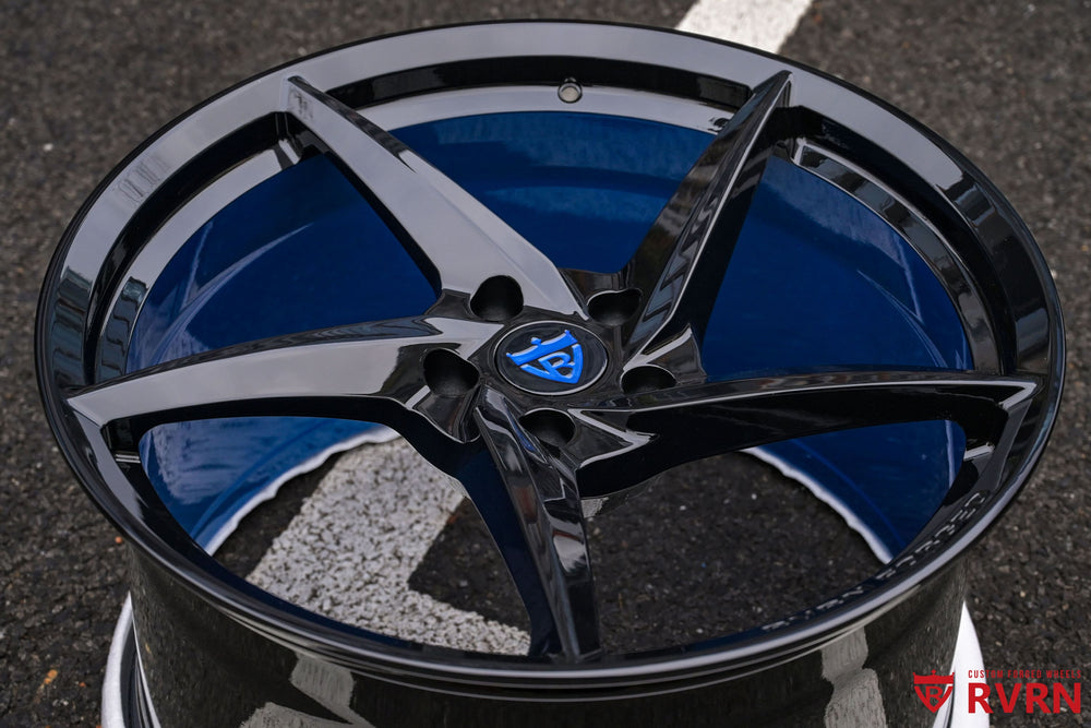 C8 Corvette Z51 flush fitment forged wheels, RV-MC35 lightweight performance wheels designed to customer specifications