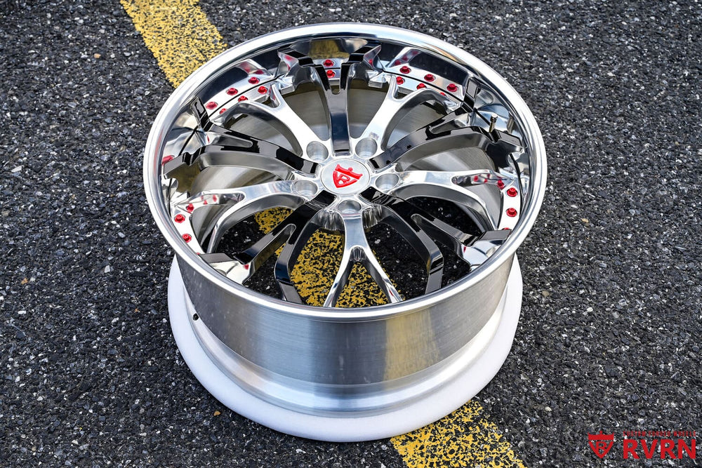 Design your own C8 wheels – RV-DL09 two-piece forged deep lip setup