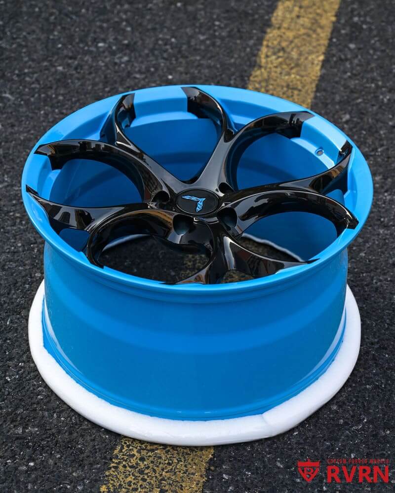 Corvette C8 Aftermarket Wheels – Custom Rapid Blue RV-MS016 – RVRN WHEELS
