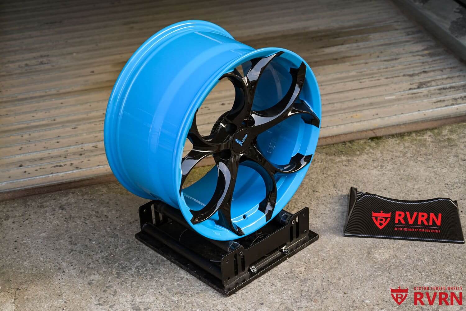 Corvette C8 Aftermarket Wheels – Custom Rapid Blue RV-MS016 – RVRN WHEELS