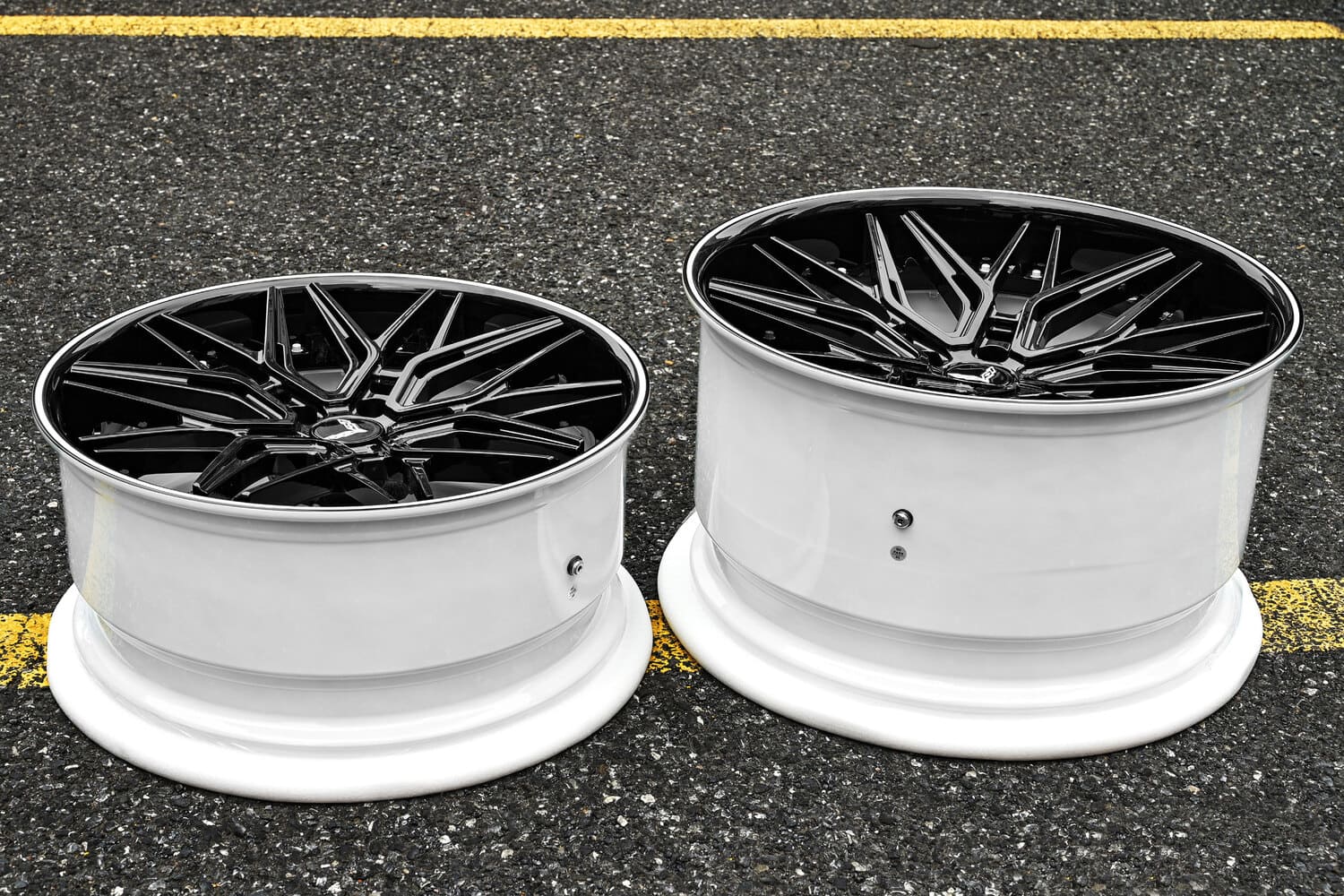 Corvette C8 Z06 White & Black Concave Forged Wheels – RVRN WHEELS