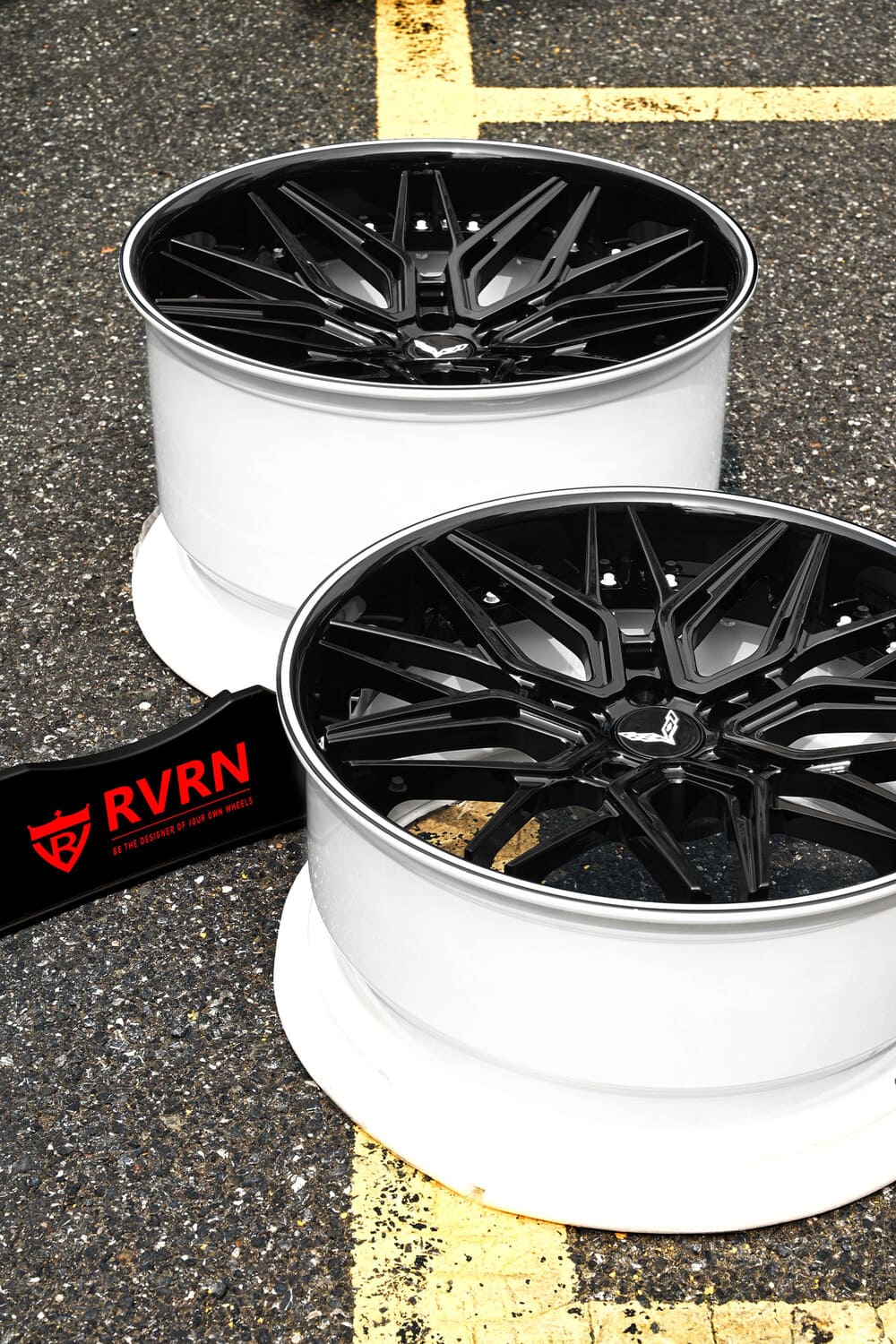 Corvette C8 Z06 White & Black Concave Forged Wheels – RVRN WHEELS