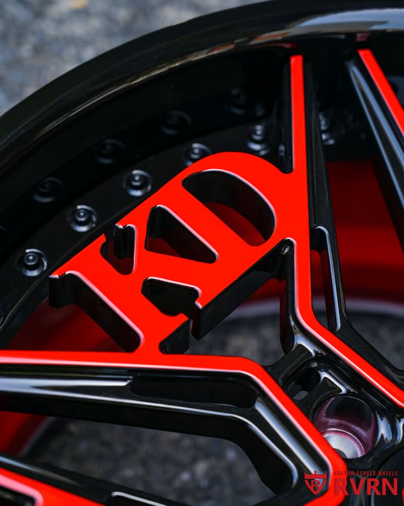 Precision machining details on back of forged RB-01 wheels