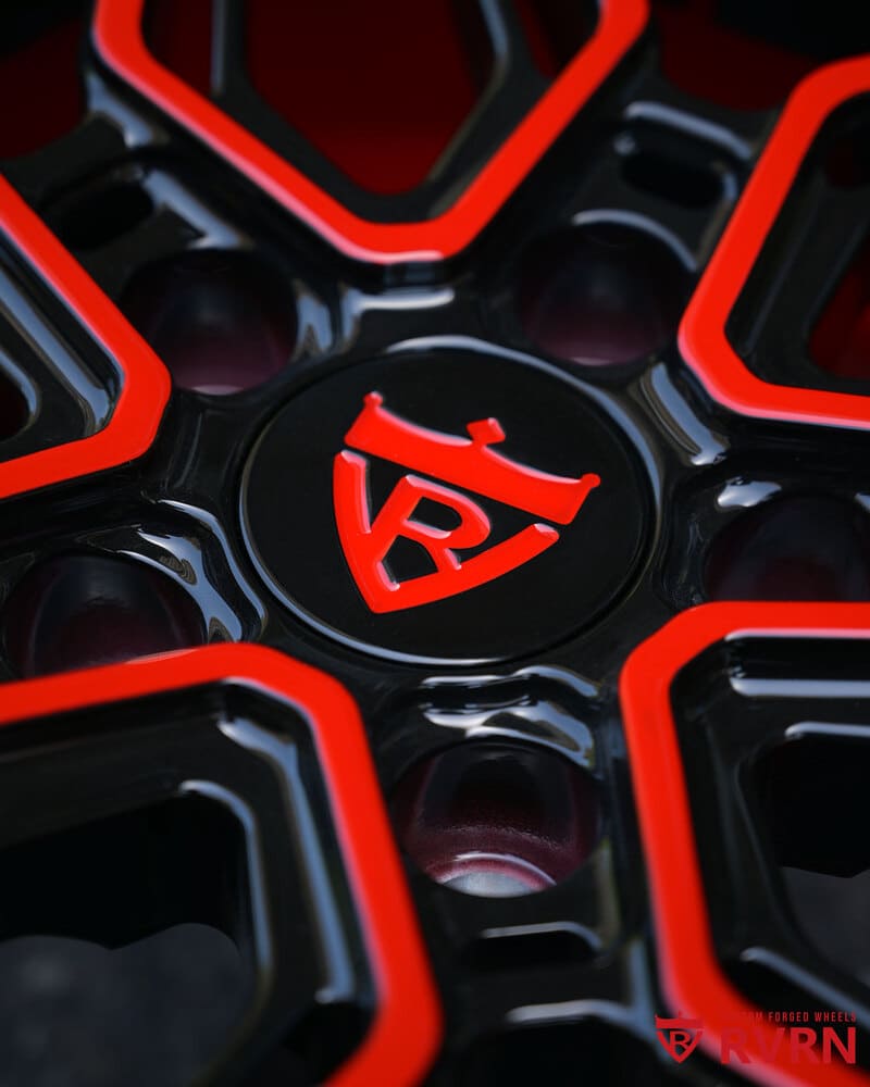 Custom RVRN center cap on RB-01 forged wheels