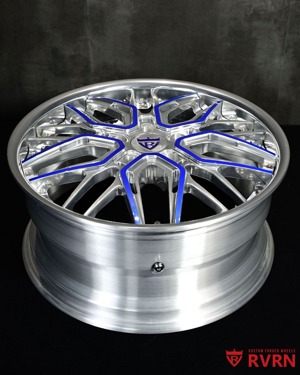 Angled shot highlighting staggered setup and wheel depth for 2024 Corvette C8