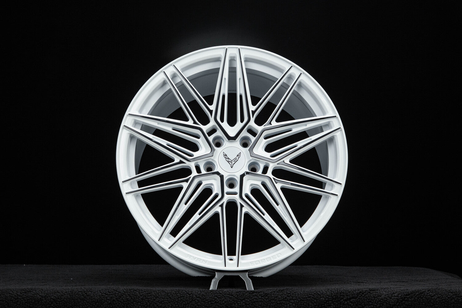 Corvette Wheels White – Custom RV-MS808 for 2024 C8 Stingray – RVRN WHEELS