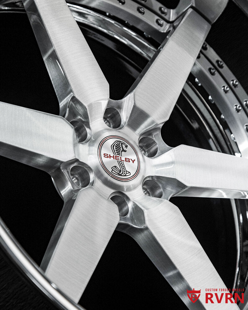 2024 Ford F-150 Shelby forged wheels RV-DF14 6-spoke chrome deep dish front angle