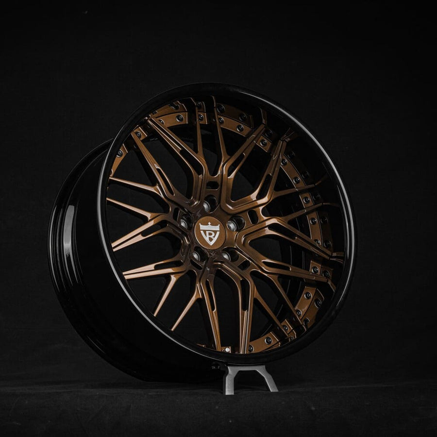 2024 Lexus IS500 F Sport Custom Deep Dish Gloss Bronze Forged Wheels: RV-T081