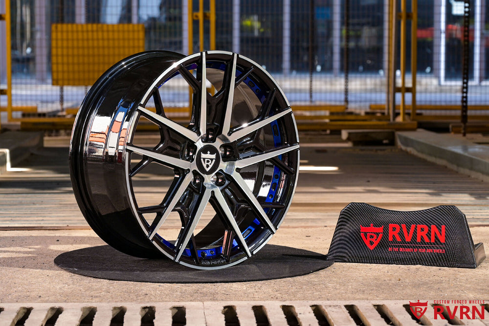 Detailed close-up of RV-MF142 Mini Cooper S forged rim design